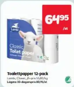 Hemköp Toalettpapper 12-pack erbjuda