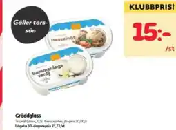 Hemköp Gräddglass erbjuda