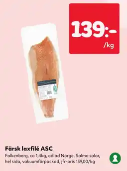 MatArket Färsk laxfilé ASC erbjuda