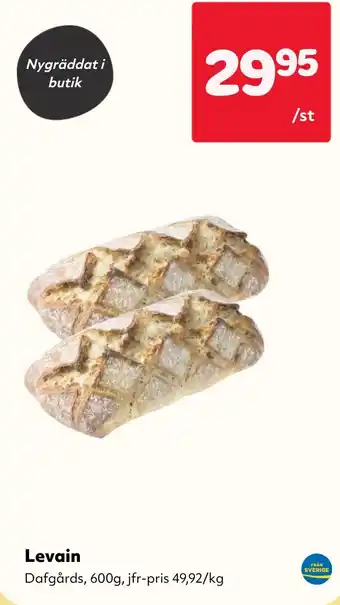 MatArket Levain erbjuda
