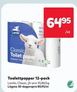 MatArket Toalettpapper 12-pack erbjuda