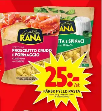 ICA Maxi Rana Färsk Fylld Pasta 250g erbjuda