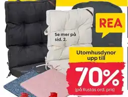 Rusta Utomhusdynor erbjuda