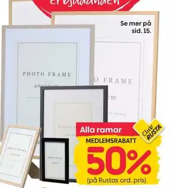 Rusta Alla ramar erbjuda