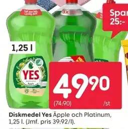 Rusta Diskmedel Yes erbjuda