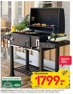 Rusta Kolgrill Pampas XL erbjuda