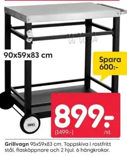 Rusta Grillvagn erbjuda