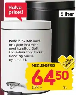 Rusta Pedalhink Ben erbjuda