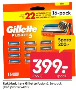 Rusta Rakblad, herr Gillette erbjuda
