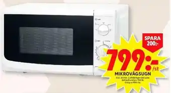 ICA Maxi ICA Mikrovågsugn 20 liter erbjuda