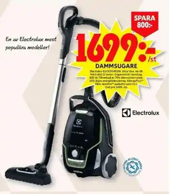 ICA Maxi Electolux Dammsugare EUOC9GREEN erbjuda