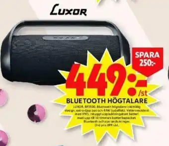 ICA Maxi Luxor Bluetooth Högtalare 8FJ500 erbjuda