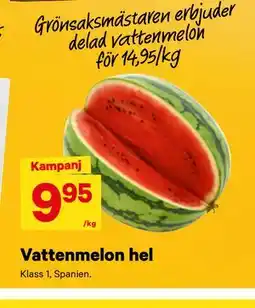 City Gross Vattenmelon hel erbjuda