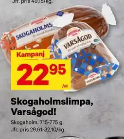 City Gross Skogaholmslimpa, Varsågod! erbjuda