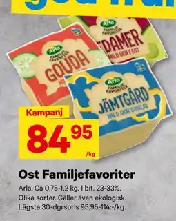 City Gross Ost Familjefavoriter erbjuda