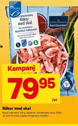 City Gross Räkor med skal erbjuda