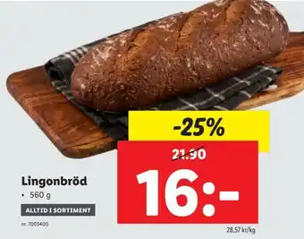 Lingonbröd 560g