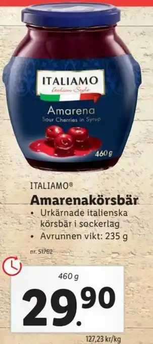 Sony Italiamo Amarenakörsbär 460g erbjuda