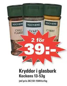 Nära dej Kryddor i glasburk erbjuda