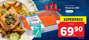 Kustklippan Färsk lax ASC 400g