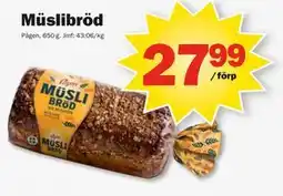 Pekås Müslibröd erbjuda