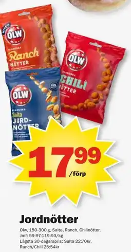 Pekås Jordnötter erbjuda