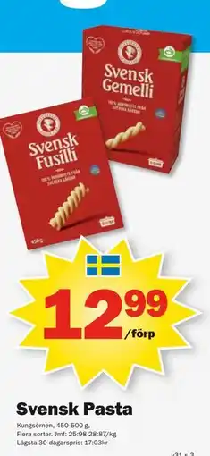 Pekås Svensk Pasta erbjuda