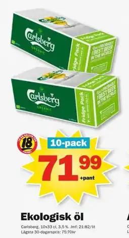 Pekås Ekologisk öl erbjuda