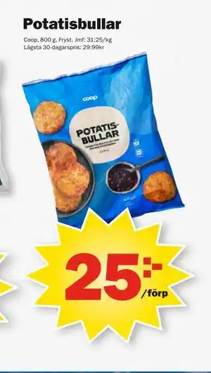 Pekås Potatisbullar erbjuda