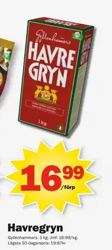 Pekås Havregryn erbjuda