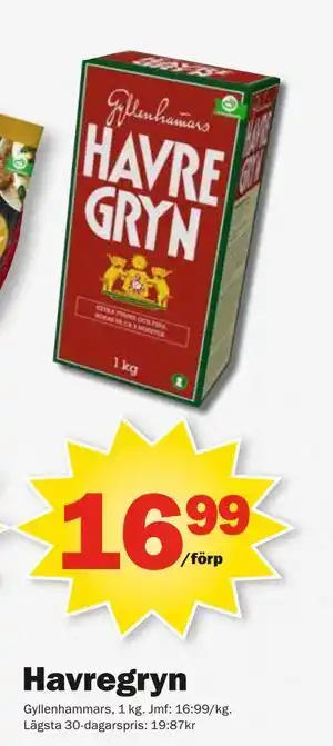 Pekås Havregryn erbjuda