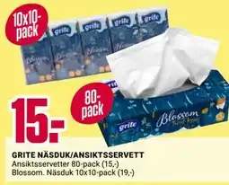 ÖoB GRITE NÄSDUK/ANSIKTSSERVETT erbjuda