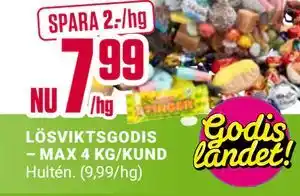 ÖoB LÖSVIKTSGODIS erbjuda