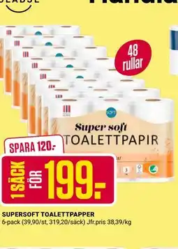 ÖoB SUPERSOFT TOALETTPAPPER erbjuda