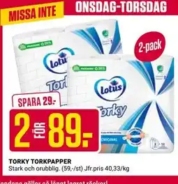 ÖoB TORKY TORKPAPPER erbjuda