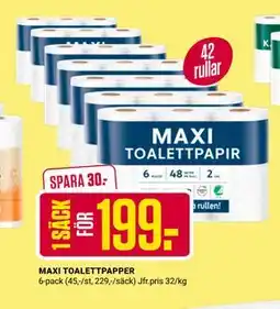 ÖoB MAXI TOALETTPAPPER erbjuda