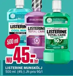 ÖoB LISTERINE MUNSKÖLJ erbjuda