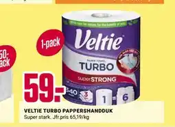 ÖoB VELTIE TURBO PAPPERSHANDDUK erbjuda