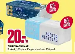 ÖoB GRITE NÄSDUKAR erbjuda