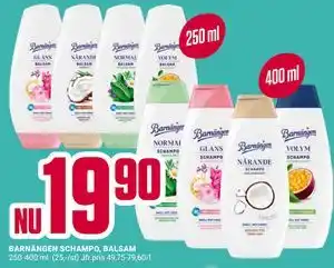 ÖoB BARNÄNGEN SCHAMPO, BALSAM erbjuda