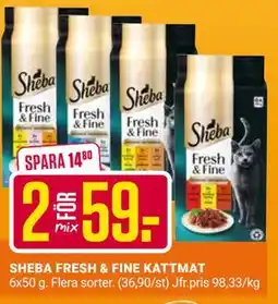ÖoB SHEBA FRESH & FINE KATTMAT erbjuda