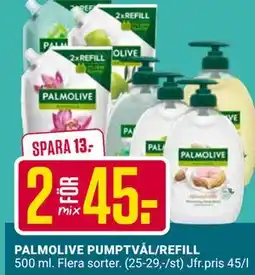 ÖoB PALMOLIVE PUMPTVÅL/REFILL erbjuda