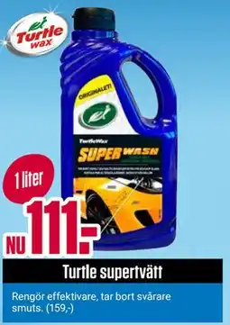 ÖoB Turtle supertvätt erbjuda