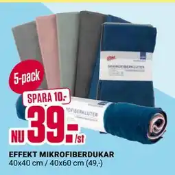 ÖoB EFFEKT MIKROFIBERDUKAR erbjuda