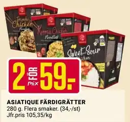ÖoB ASIATIQUE FÄRDIGRÄTTER erbjuda