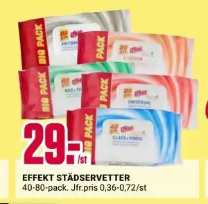 ÖoB EFFEKT STÄDSERVETTER erbjuda