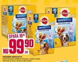 ÖoB PEDIGREE DENTASTIX erbjuda