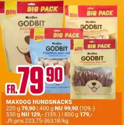ÖoB MAXDOG HUNDSNACKS erbjuda