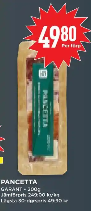 Willys PANCETTA erbjuda