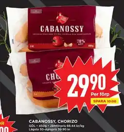 Willys CABANOSSY, CHORIZO erbjuda